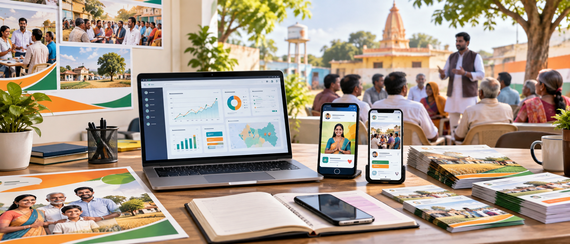 AI generated digital campaign workspace